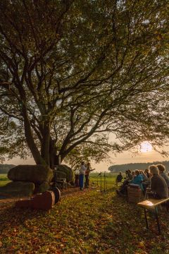 concert bij het hunebed, aanleiding voor Weg Van De Wereld (foto Davado)