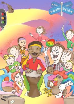 Voorplaat, illustratie van Jet de Wilde bij het project Jamero