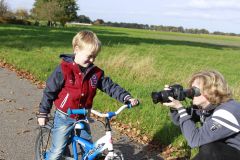 fietsen voor de clip