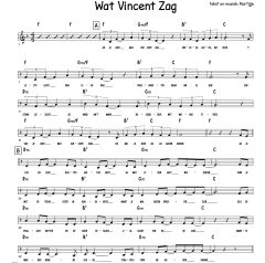 Voorbeeld: refrein en couplet van de bladmuziek